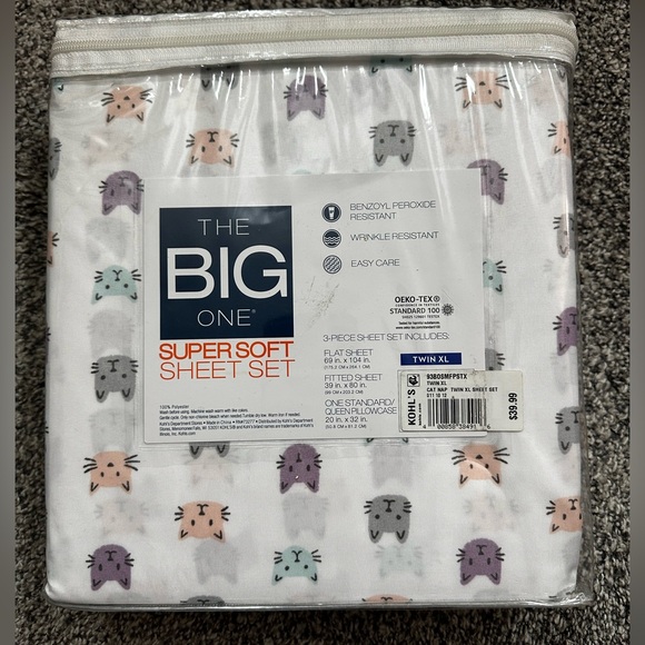 “The Big One” twin xl sheet set! - Picture 2 of 2